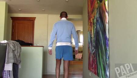 Two guys checked out my bulge walking home from the gym