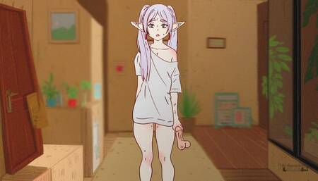Frieren got trapped in sticky cum and was fucked in the ass! Stark,Fern Hentai, Cartoon, Parody !