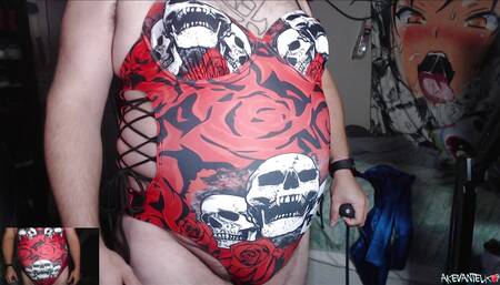 Gothic Swimsuit Inflation 1