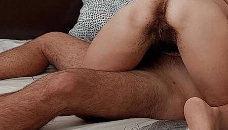 Hot amateur couple real sex. Hairy pussy wife, big tits, big ass. Sexy brunette big ass, hairy pussy, big tits, big nipples