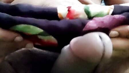 Satin silk handjob porn - Print satin suit of bhabhi rub on dick head (132)