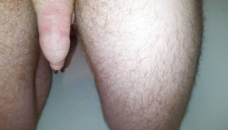 Naked pee desperation and spurting
