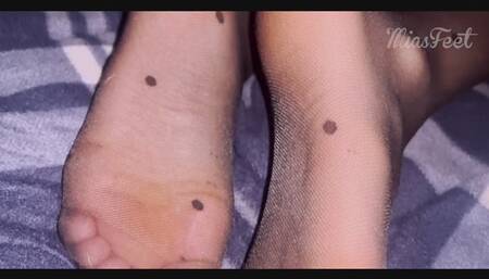 Nylon Feet & Soles POV close up