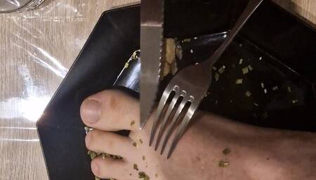 Flat at the feet