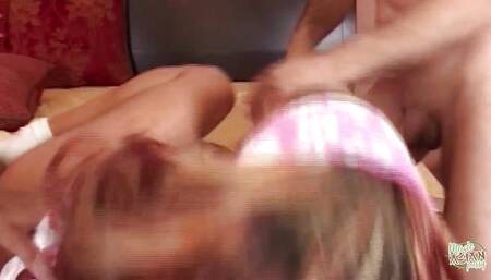 Incredible Patricia Petite Has Her Threesome as a Double Way Drilling