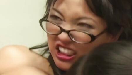 Hot Asian Interracial Threesome