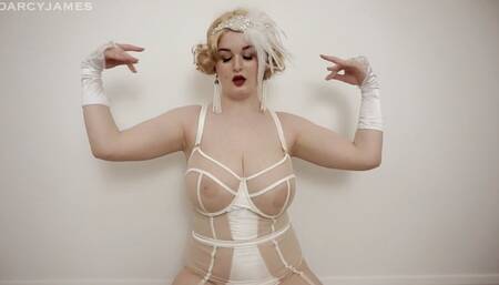 1920s Pinup Tease & Cum