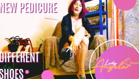 Lady Angela Sole Mates: My New Pedicure in Different Shoes