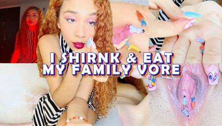 I shrink and eat my family vore - Lissa