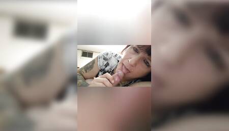 Watch her suck and fuck me