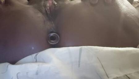Phat creamy ebony pussy