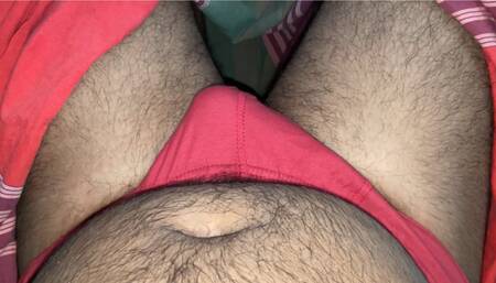 Hairy underwear and bog cock