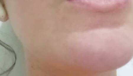 in the bathroom masturbating, his step father waits outside