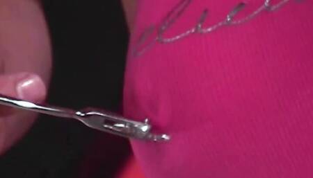 Wax dripping all over her makes her pussy wet