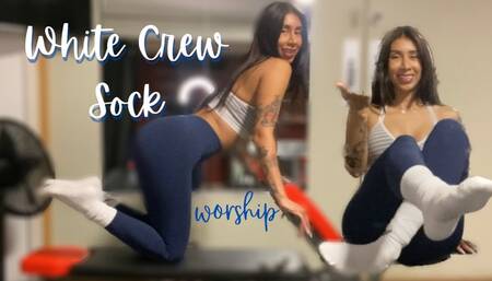White Crew Sock Worship