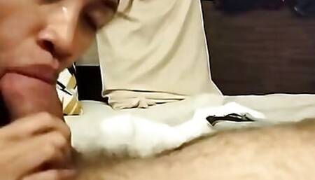 Deep Throat, Sucking, and Licking to His Big Cock.