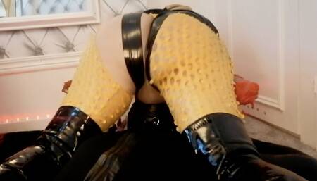 CATSUIT SHEMALE MISTRESS SUB RIMMING EXPERT P4