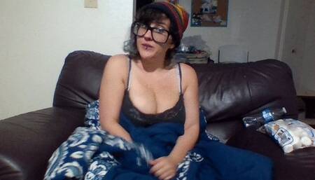 Chubby Feedee Madeline tries to eat bag of Marshmallows 2015