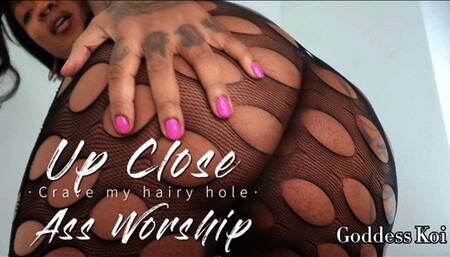 Up close ass worship
