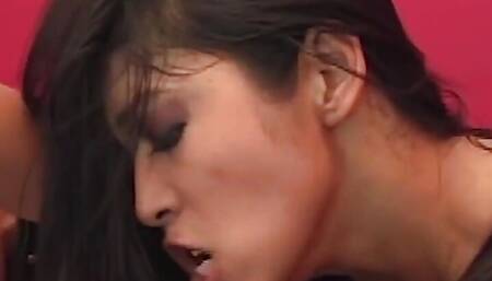 Lesbian Orgy with a Bunch of Horny Asian Vixens Taking on White Chicks