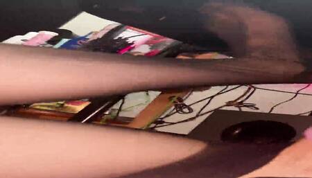 Tied up balls hanging