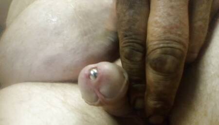 Chubby mechanic birthing a long sound