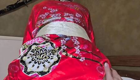 Anal Therapy. Beautiful Asian Girl Heals Cock with Her Tight Ass Hole