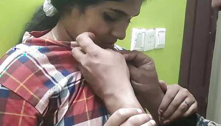 Sharun removing vaishnay's shirt and hot boobs press and kiss on boobs with hot romance, Shirt removal and hot boobs romance,