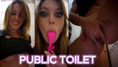 Fingering Pussy In Public Toilet - Anati Brown