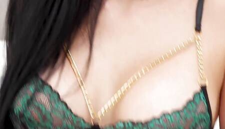 Horny Latina Yenifer Chacon Stockings Dildo Masturbation