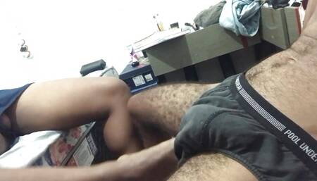 Video 0351 Here the Big Guy Excites Me with His Feet