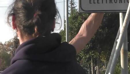 Stepson Happy in the Sandwich