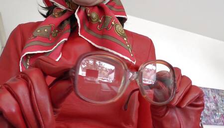 Big Vintage Glasses Demonstration - Headscarf Stepmom Makes You Cum