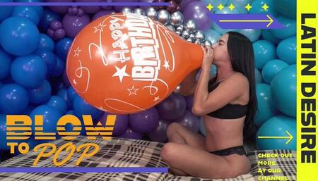 Dani Epic Blow-to-Pop Farewell with a Classic Qualatex 16" - 4K