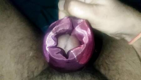Satin silk handjob porn - Bhabhi satin suit rollover and cum of dick head (133)