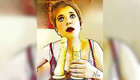 Annah is home alone and masturbating