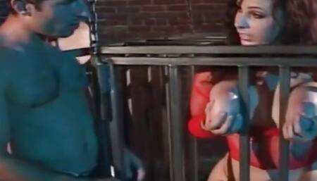 Gianna Michaels Sucks Dick From A Cage