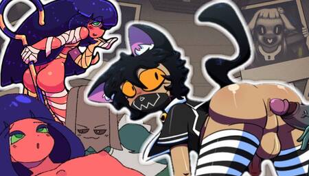 Touching The WIlly Of A FEMBOY!!! - Halloween Harem