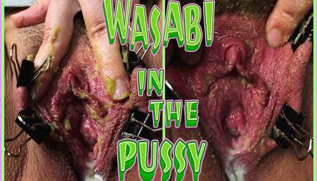 Pussy masturbation with wasabi paste and metal clips - Naughty Masochist