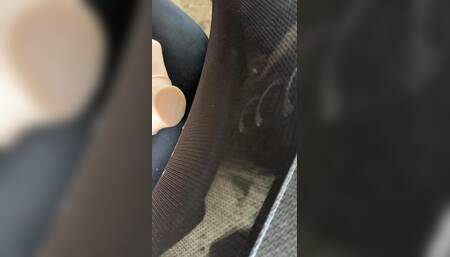 Crossdressing mechanic riding sexdoll