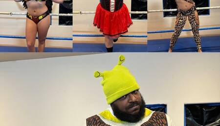 3 Sexy Ladies vs 1 Ogre - Maledom