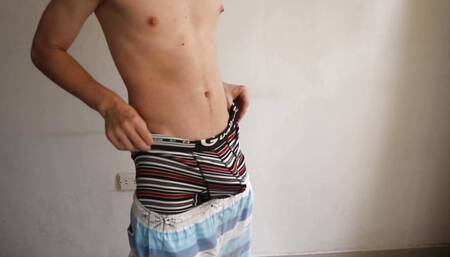 Latino Boy Masturbates for His Friend