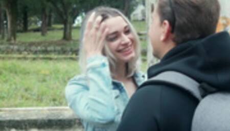 Caught a girlfriend with a cigarette at recess - BelleNiko