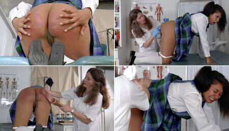 Sophia Spanked by the School Nurse - WMV