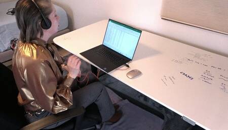 Cumming on boots surprise!