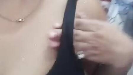 SUPER HOT INDIAN HUGE BIG MILKY BOOBS PRESSING AND MASTURBATING IN BATHROOM