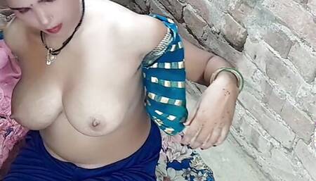 Sister-in-law's hot sex with lip kiss with Hindi language