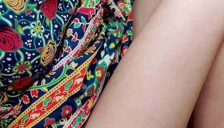 When the wife was not at home then called the slut at home and fucked in doggystyle on sofa