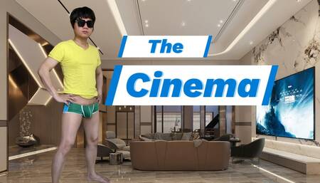 A masculine guy wanders around the city where he discovered a secret cinema where he got a surprise group sex with strangers