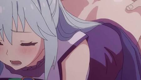 KONOSUBA HENTAI aqua cum from creampie in her pussy